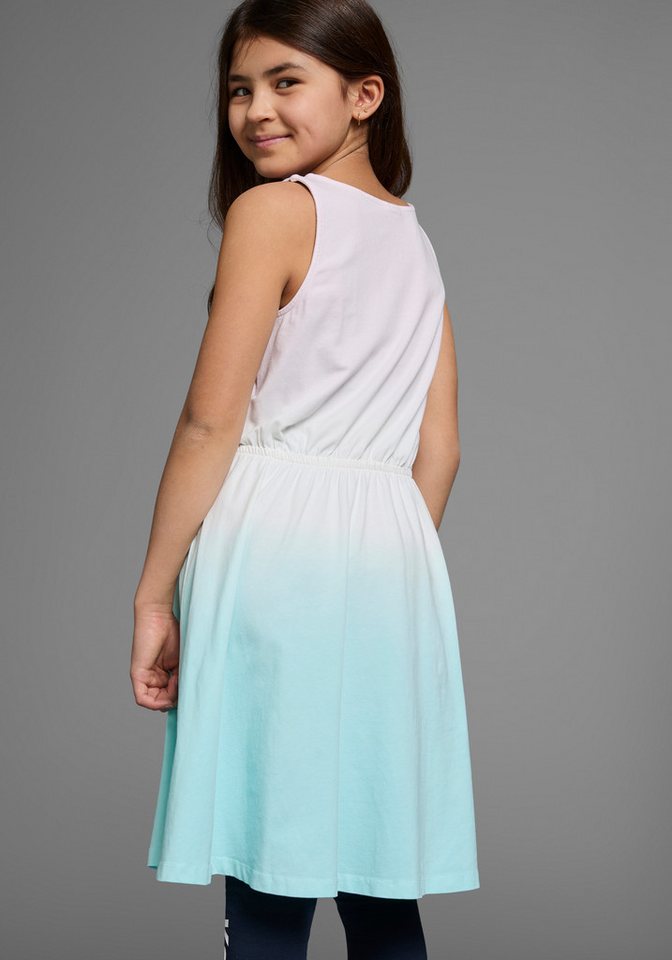 KangaROOS Jerseykleid festliche Anlässe, kniefreie Länge, trendiger Dip-Dye-Look – Bild 3 von 5