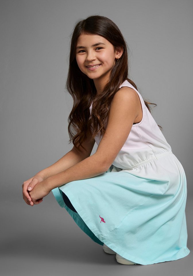 KangaROOS Jerseykleid festliche Anlässe, kniefreie Länge, trendiger Dip-Dye-Look – Bild 4 von 5