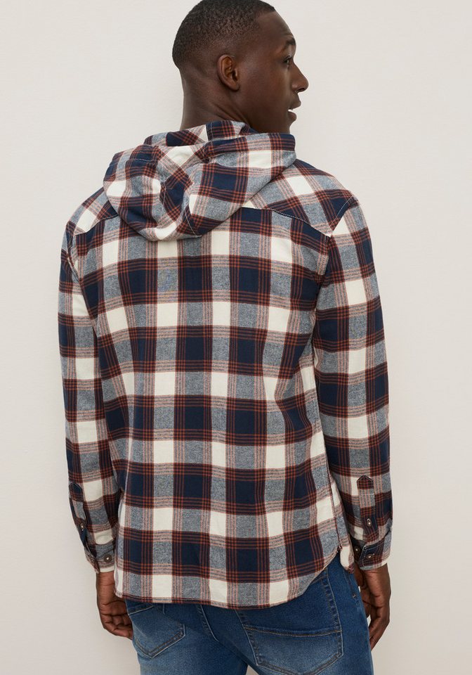 KangaROOS Kapuzenhemd mit bequemer Passform, aus Flanell, Kariert – Bild 2 von 5