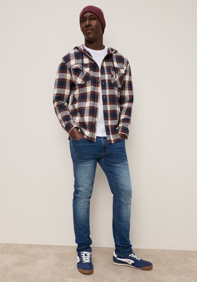 KangaROOS Kapuzenhemd mit bequemer Passform, aus Flanell, Kariert – Bild 4 von 5