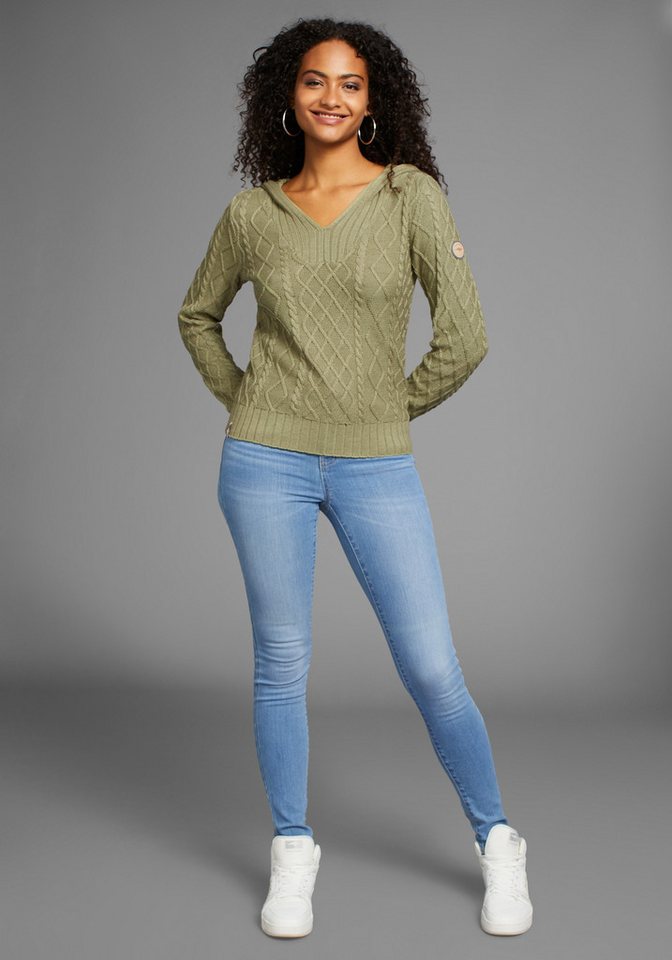 KangaROOS Kapuzenpullover aus Zopfstrick – Bild 4 von 5