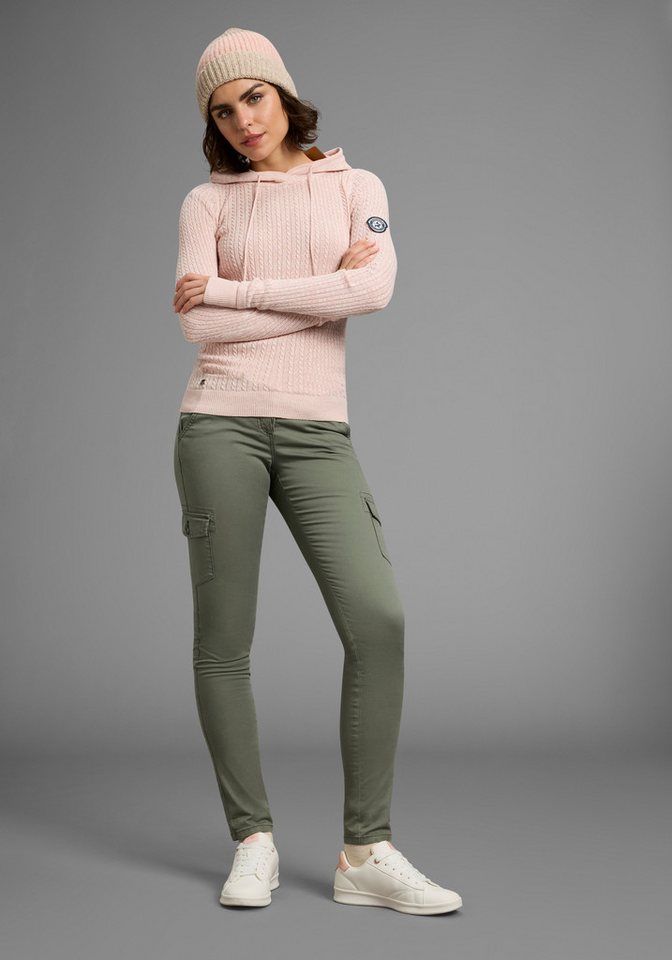 KangaROOS Kapuzenpullover im feinen Zopf-Strick-Design – Bild 4 von 5