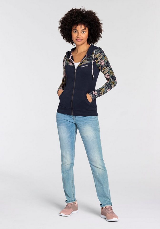 KangaROOS Kapuzensweatjacke mit Blumenprint – Bild 4 von 5