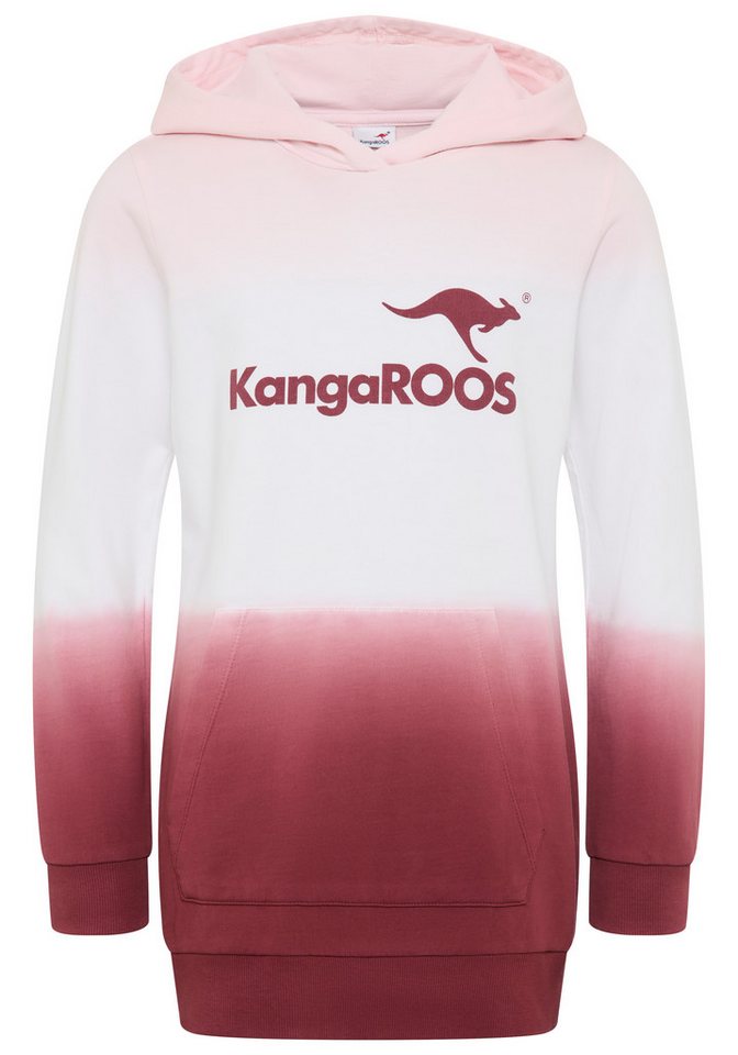 KangaROOS Kapuzensweatshirt, Longsweatshirt mit Farbverlauf Langarm mit Bündchen, taillierter Schnitt, mit Logodruck – Bild 5 von 5