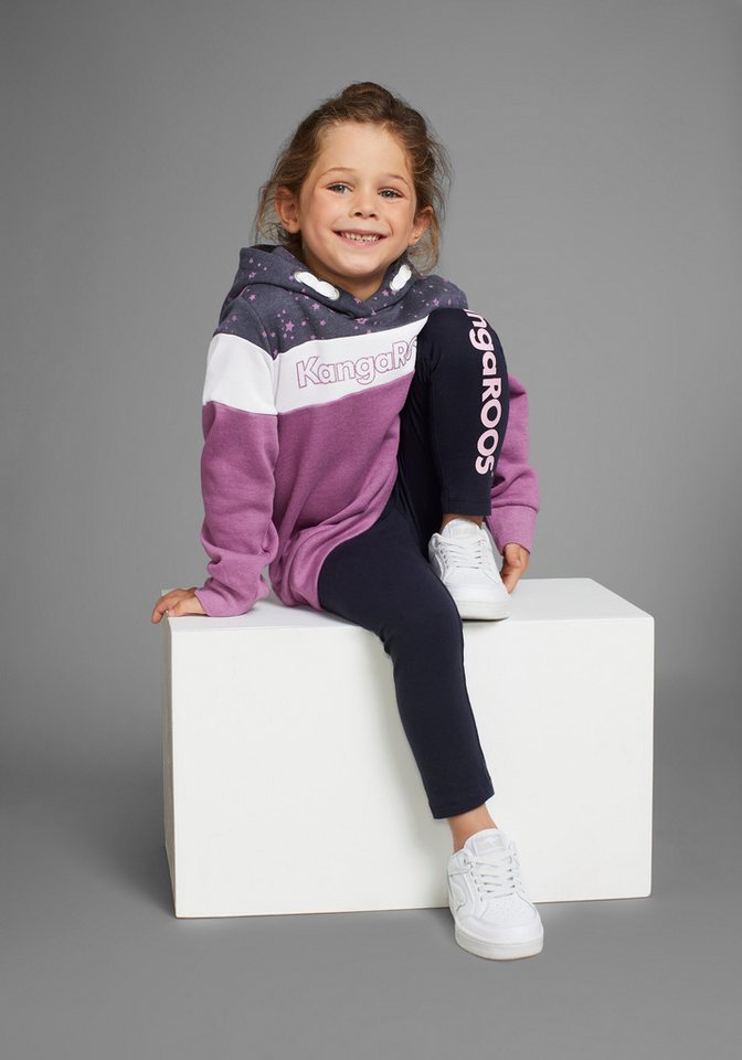 KangaROOS Kapuzensweatshirt Colorblocking, für kleine Mädchen – Bild 4 von 5
