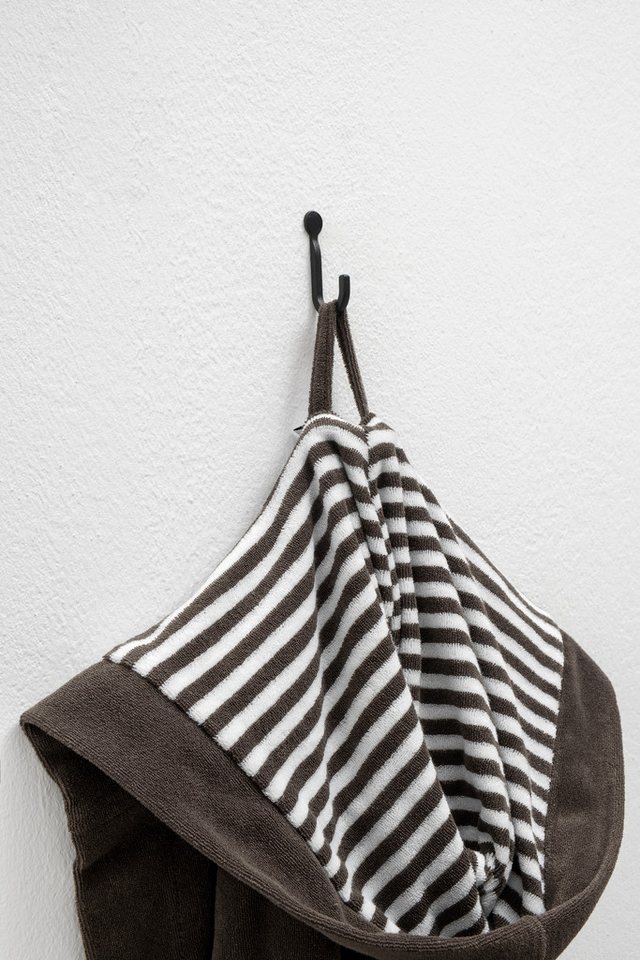 KangaROOS Kinderbademantel Dalia, Ideal für Zuhause, Schwimmbad oder im Urlaub, Langform, Veloursfrottier, Kapuze, Gürtel, Uni-Farben mit Streifen – Bild 4 von 5