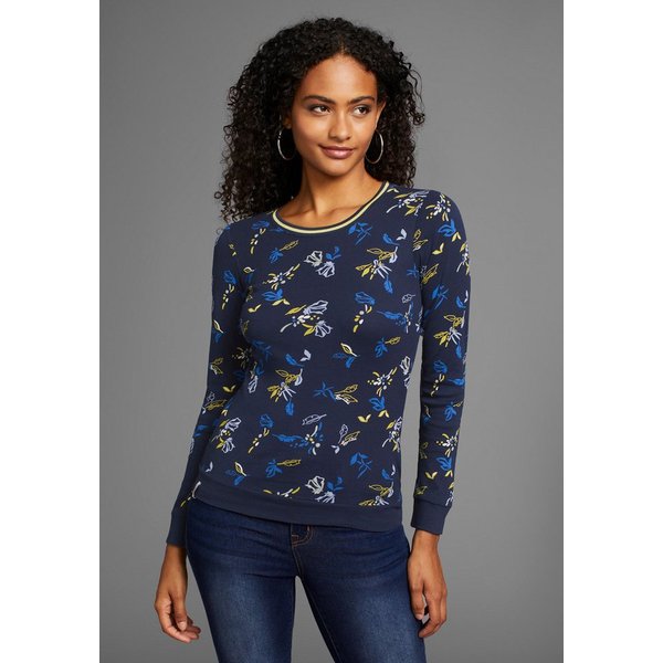 KangaROOS Langarmshirt mit Rundhals, sehr figurbetonte Passform, hüftbedeckende Länge