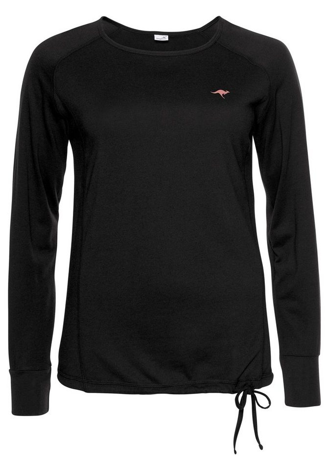KangaROOS Langarmshirt mit Rundhals, figurumspielende Passform, hüftbedeckende Länge – Bild 5 von 5