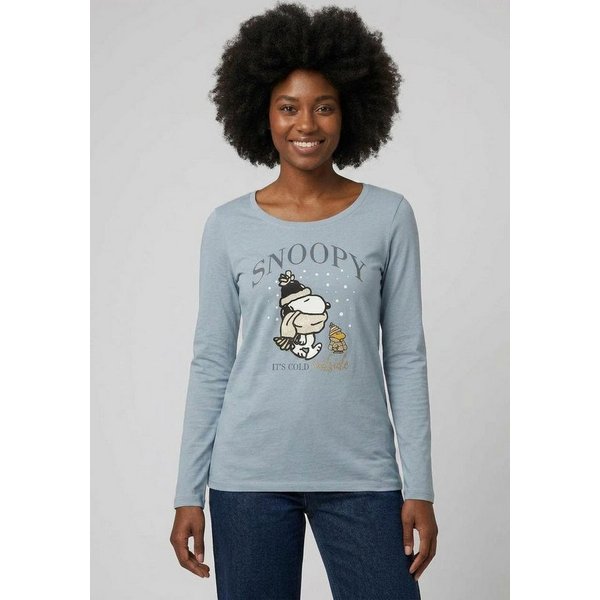 KangaROOS Langarmshirt mit Rundhals, Snoopy, schmale Passform, aus Jersey