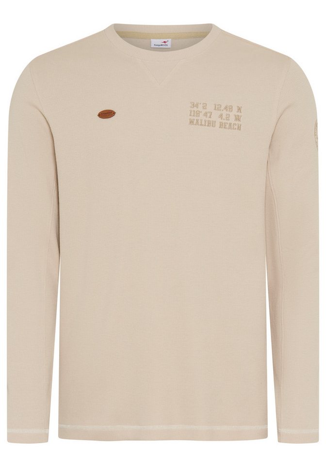 KangaROOS Langarmshirt mit Rundhalsausschnitt, aus Piqué-Material – Bild 5 von 5