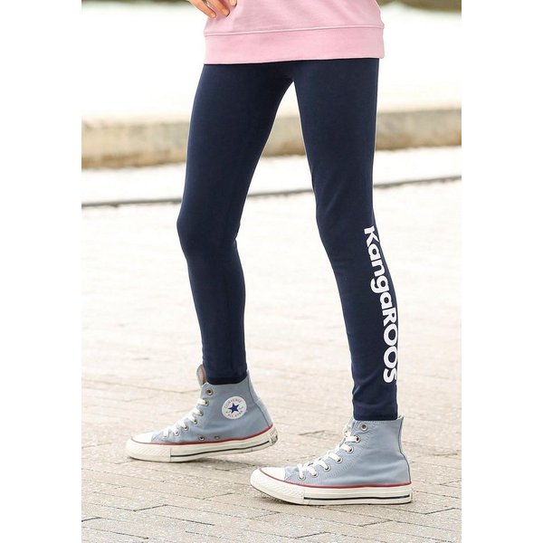 KangaROOS Leggings, Basic Leggings für große und kleine Mädchen mit Logodruck