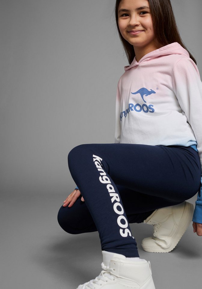 KangaROOS Leggings, Basic Leggings für große und kleine Mädchen mit Logodruck – Bild 4 von 5