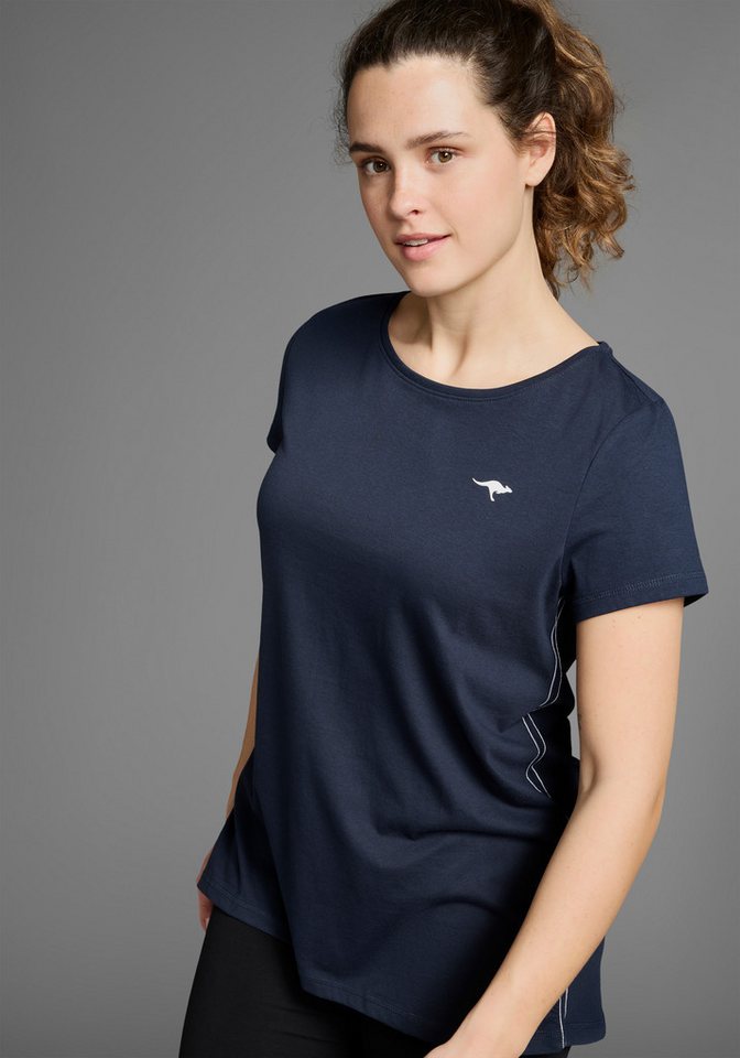 KangaROOS Longshirt (2er-Pack) Kurzarm, figurumschmeichelnde Passform, große Größen – Bild 5 von 5