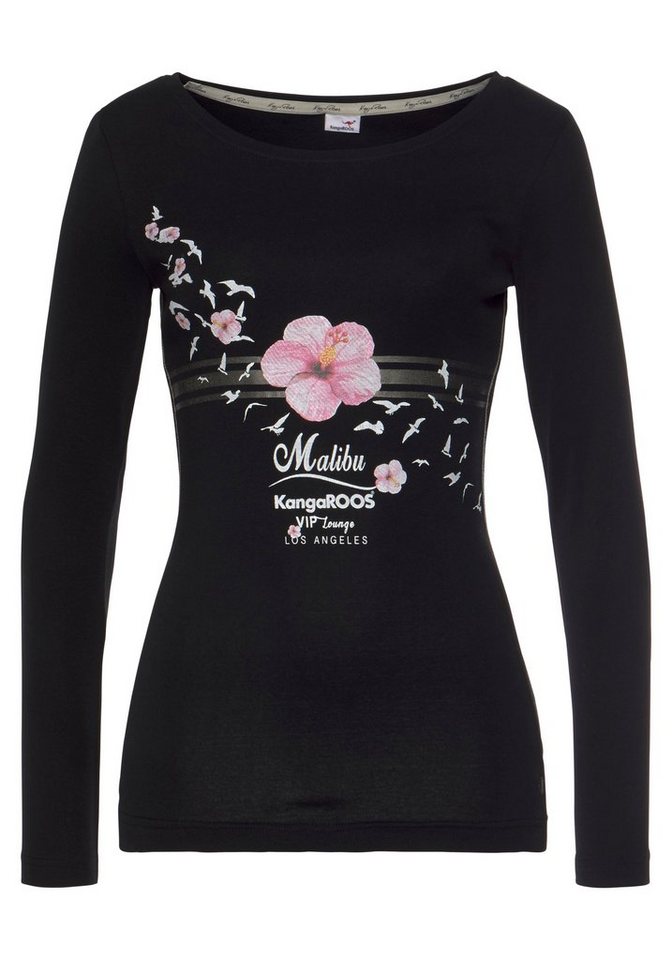 KangaROOS Longsleeve Langarm, sehr figurbetonter Schnitt, mit Print – Bild 5 von 5