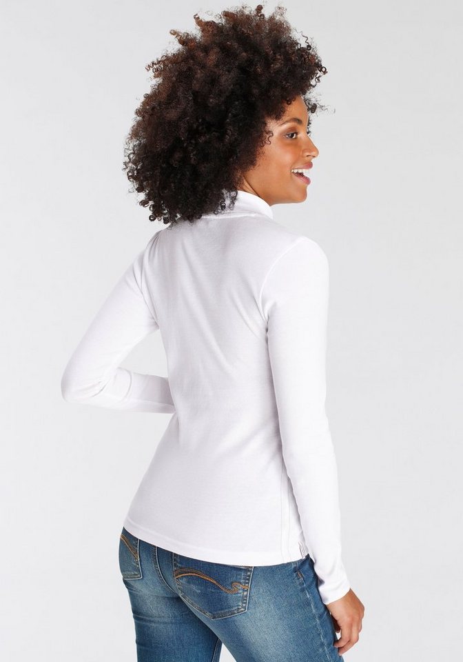 KangaROOS Longsleeve Langarm, sehr figurbetont, unifarben, Stehkragen – Bild 3 von 5