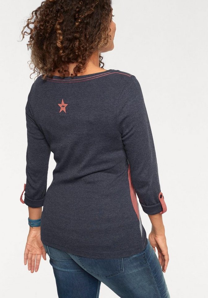 KangaROOS Longsleeve Langarm, figurbetonte Passform, unifarben, Rundhalsausschnitt – Bild 2 von 5
