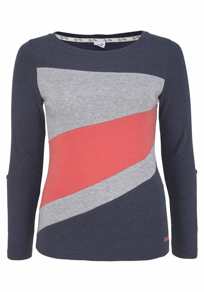 KangaROOS Longsleeve Langarm, figurbetonte Passform, unifarben, Rundhalsausschnitt – Bild 5 von 5