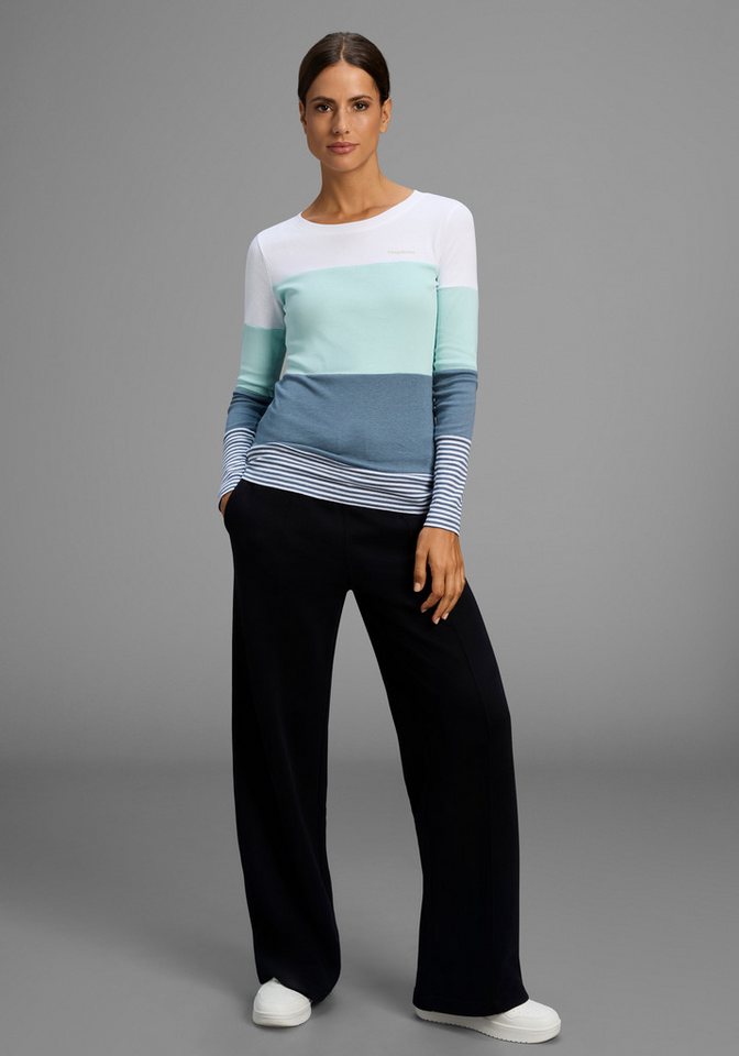 KangaROOS Longsleeve mit Langarm, figurbetonte Passform, Colourblocking-Optik – Bild 3 von 5