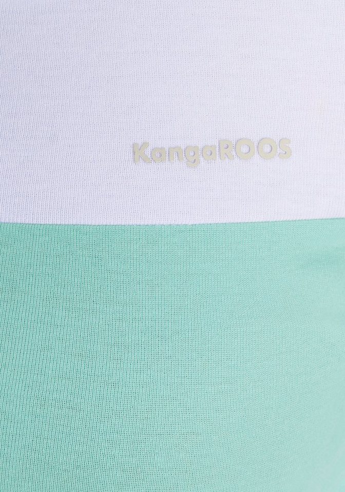 KangaROOS Longsleeve mit Langarm, figurbetonte Passform, Colourblocking-Optik – Bild 5 von 5