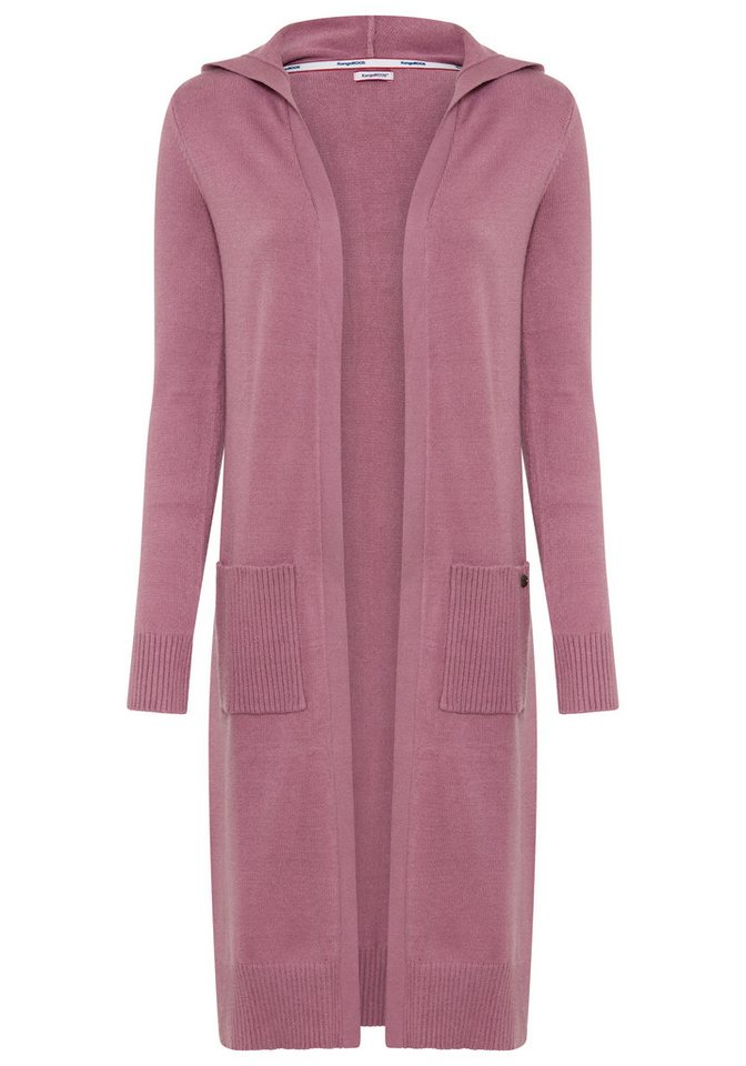 KangaROOS Longstrickjacke mit Kapuze, Langarm, figurumspielende Passform, ohne Verschluss – Bild 5 von 5