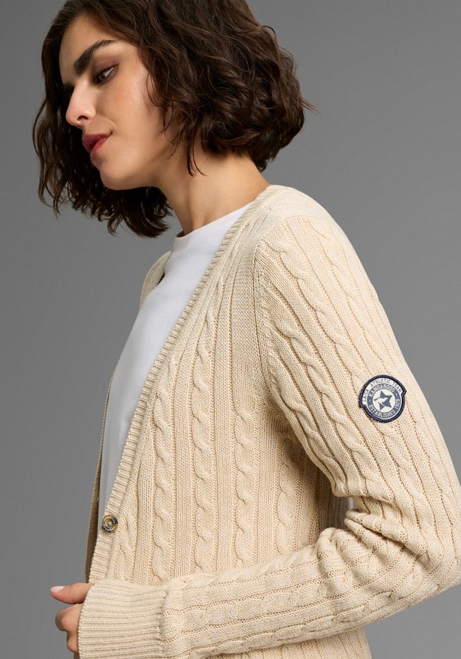 KangaROOS Longstrickjacke mit Knöpfen, po-bedeckende Länge, figurbetonte Passform – Bild 3 von 5