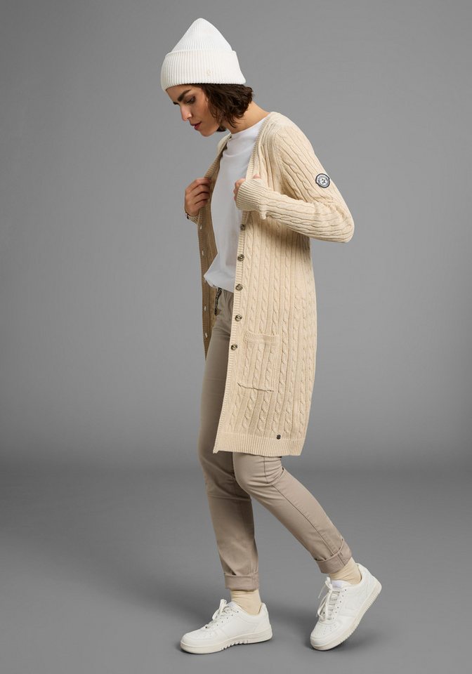 KangaROOS Longstrickjacke mit Knöpfen, po-bedeckende Länge, figurbetonte Passform – Bild 4 von 5