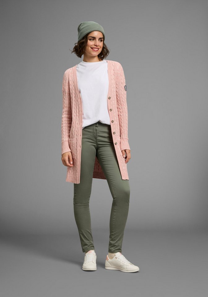 KangaROOS Longstrickjacke mit Knöpfen, po-bedeckende Länge, figurbetonte Passform – Bild 4 von 5