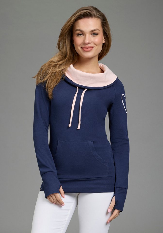 KangaROOS Longsweatshirt figurbetonter Schnitt, mit stylischem Logodruck – Bild 2 von 5