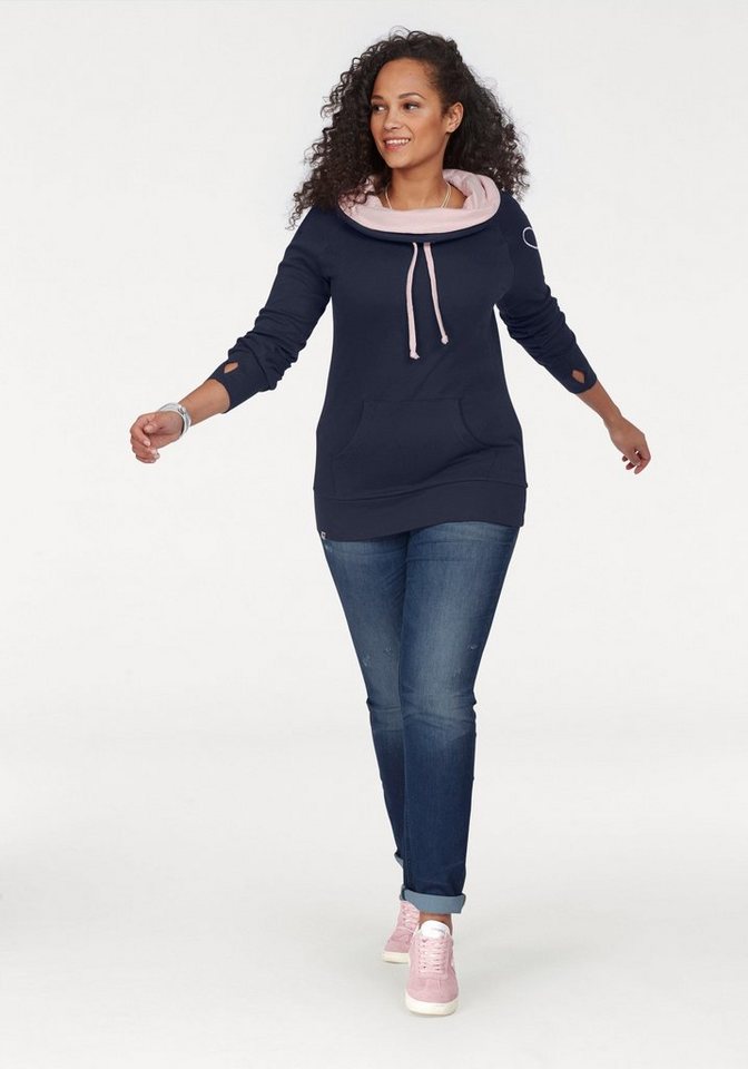 KangaROOS Longsweatshirt figurbetonter Schnitt, mit stylischem Logodruck – Bild 4 von 5