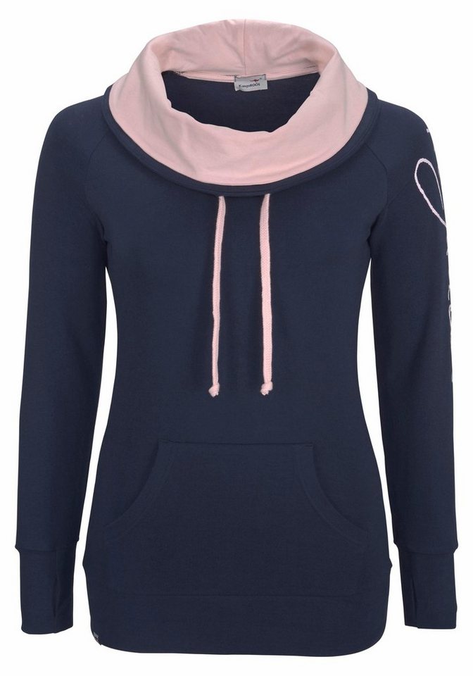 KangaROOS Longsweatshirt figurbetonter Schnitt, mit stylischem Logodruck – Bild 5 von 5
