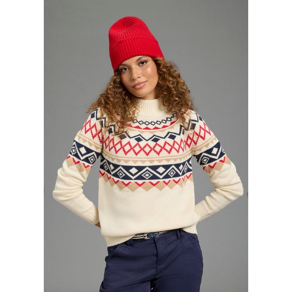 KangaROOS Norwegerpullover hüftbedeckende Länge, figurumspielende Passform