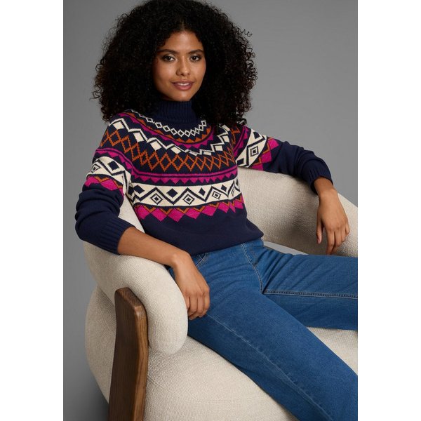 KangaROOS Norwegerpullover hüftbedeckende Länge, figurumspielende Passform