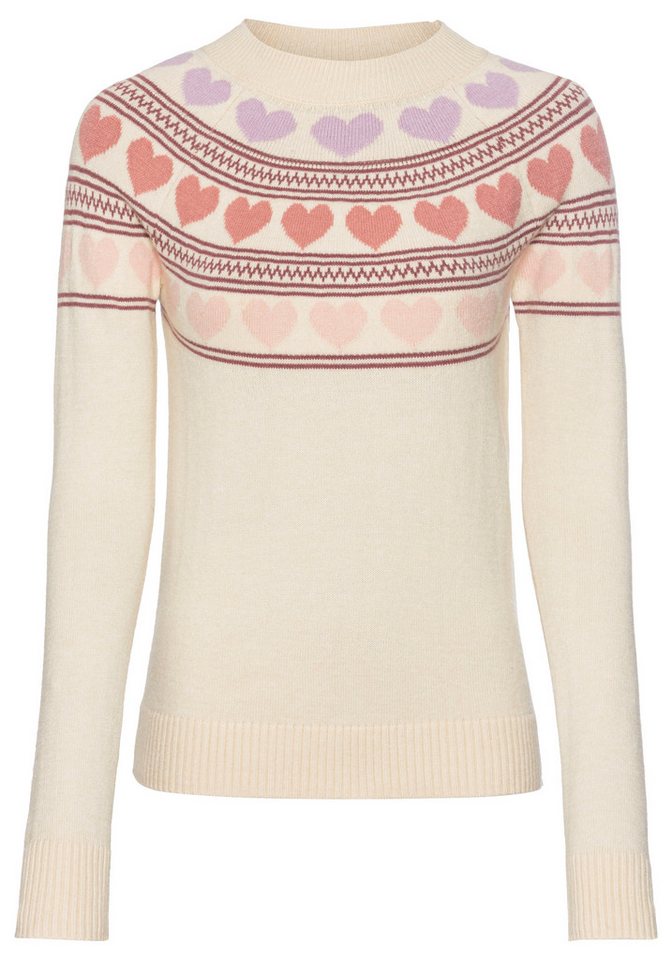 KangaROOS Norwegerpullover mit Rundhalsausschnitt, hüftlange Form, figurumspielende Passform – Bild 5 von 5