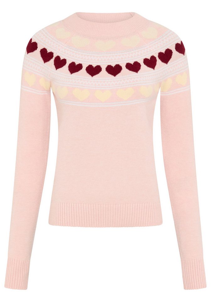 KangaROOS Norwegerpullover mit Rundhalsausschnitt, hüftlange Form, figurumspielende Passform – Bild 5 von 5