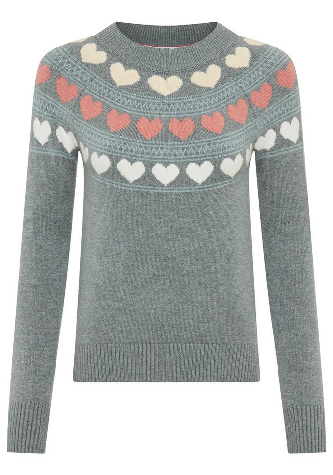 KangaROOS Norwegerpullover mit Rundhalsausschnitt, hüftlange Form, figurumspielende Passform – Bild 5 von 5