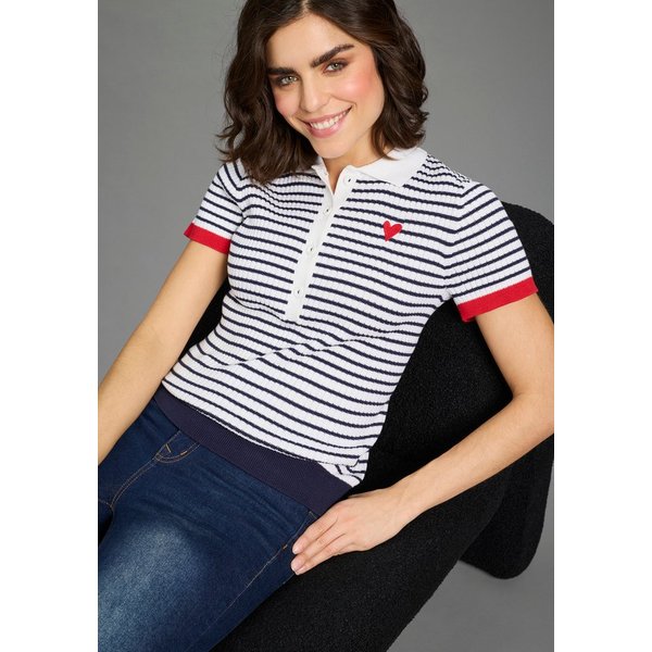 KangaROOS Polokragenpullover aus Baumwoll-Mix, Polokragen, schmale Basic-Passform