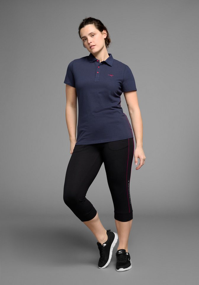 KangaROOS Poloshirt Kurzarm, unifarben, Polokragen, aus Baumwolle, große Größen – Bild 5 von 5