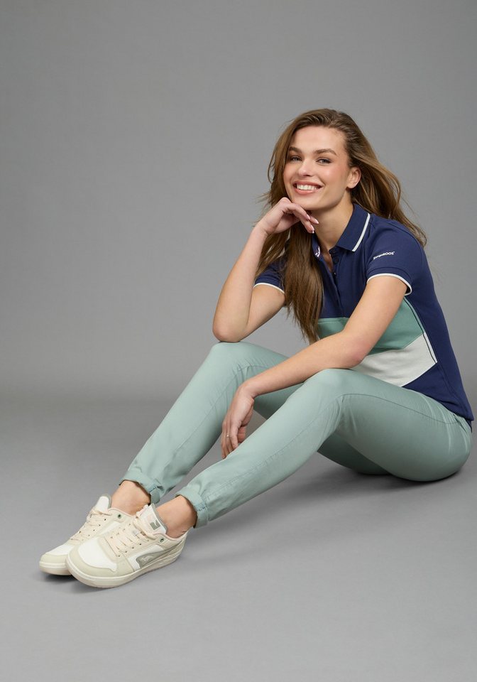KangaROOS Poloshirt Kurzarm, figurbetonter Schnitt, Colourblocking-Optik, Polokragen – Bild 3 von 5