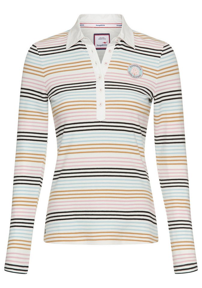 KangaROOS Poloshirt mit Polokragen, lässig geschnittene Passform, aus Interlock-Material – Bild 4 von 5