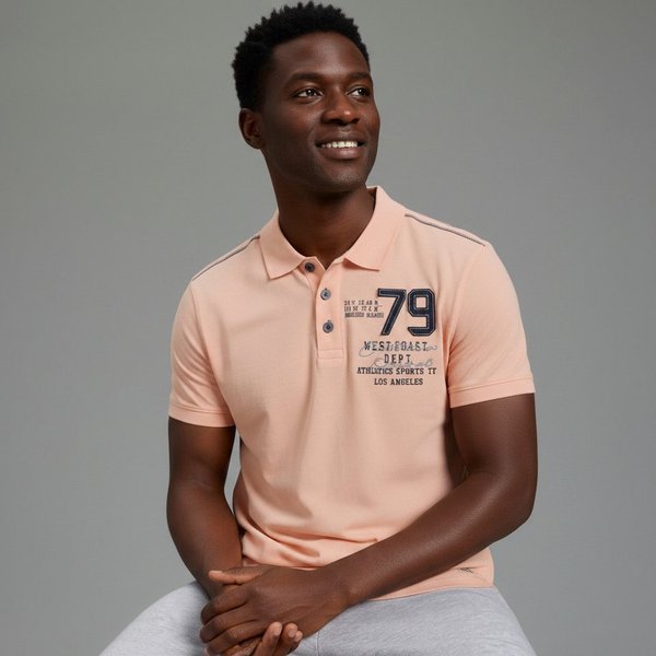 KangaROOS Poloshirt schmale Passform, mit Halbarm, aus Piqué-Material