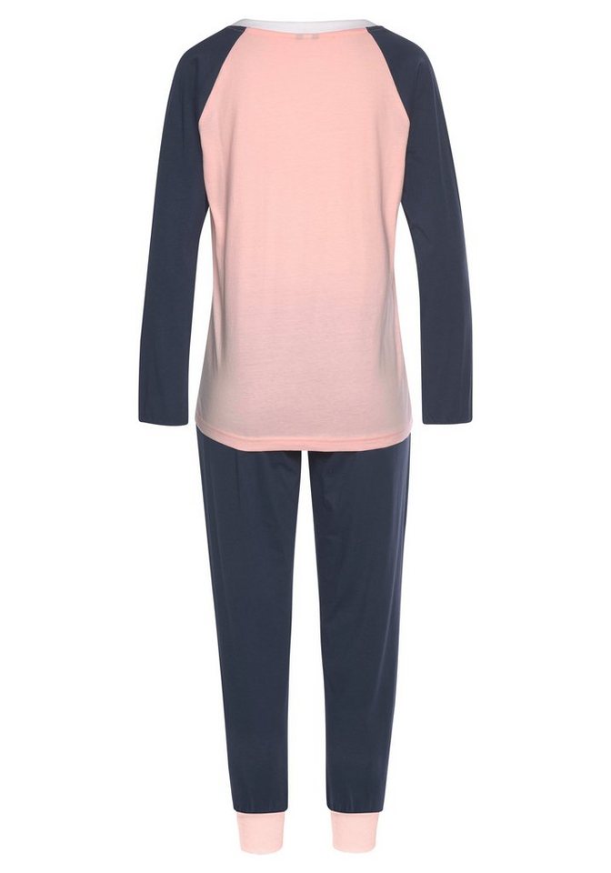 KangaROOS Pyjama (Set, 2 tlg) mit kontrastfarbenen Raglanärmeln – Bild 3 von 5