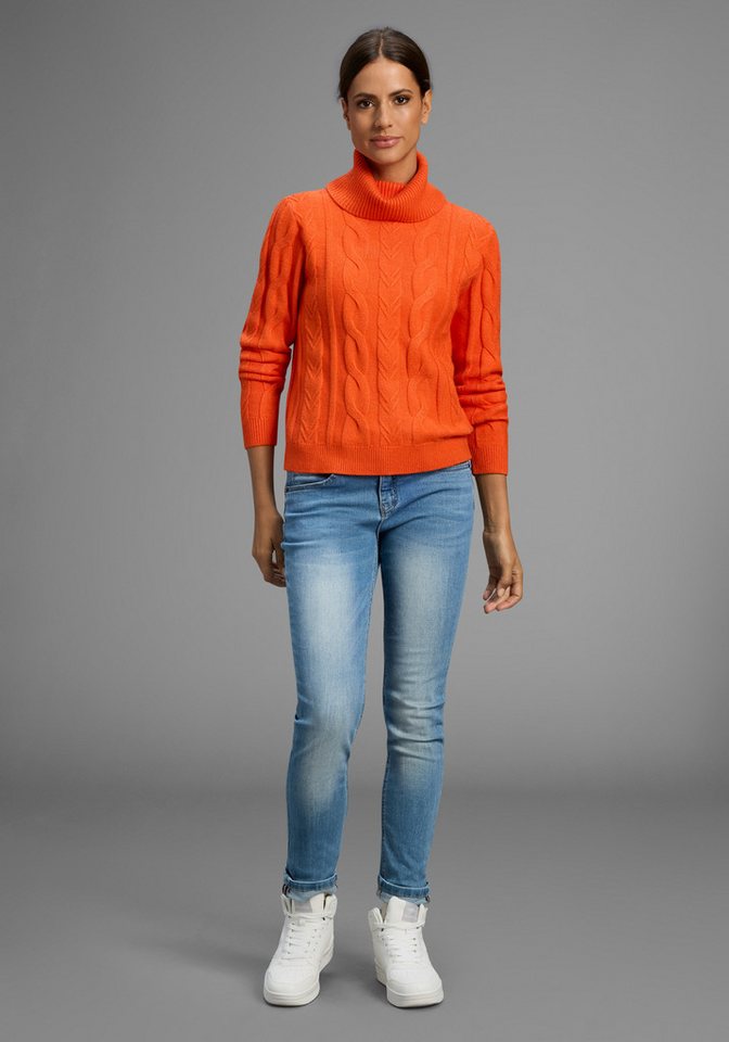KangaROOS Rollkragenpullover aus Strick, mit lässiger Passform, hüftlange Schnittform – Bild 4 von 5