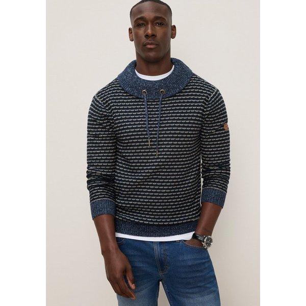 KangaROOS Rollkragenpullover aus Strick, mit Rollkragen und Kordelzügen, Langarm, Regular Fit