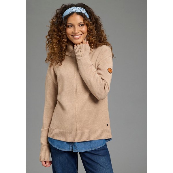 KangaROOS Rollkragenpullover mit Rollkragen, hüftlange Form, lässig geschnitten