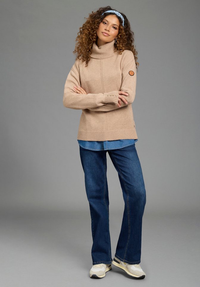 KangaROOS Rollkragenpullover mit Rollkragen, hüftlange Form, lässig geschnitten – Bild 4 von 5