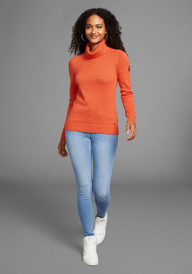 KangaROOS Rollkragenpullover mit Schalkragen, Langarm, Warm & Kuschelig – Bild 4 von 5