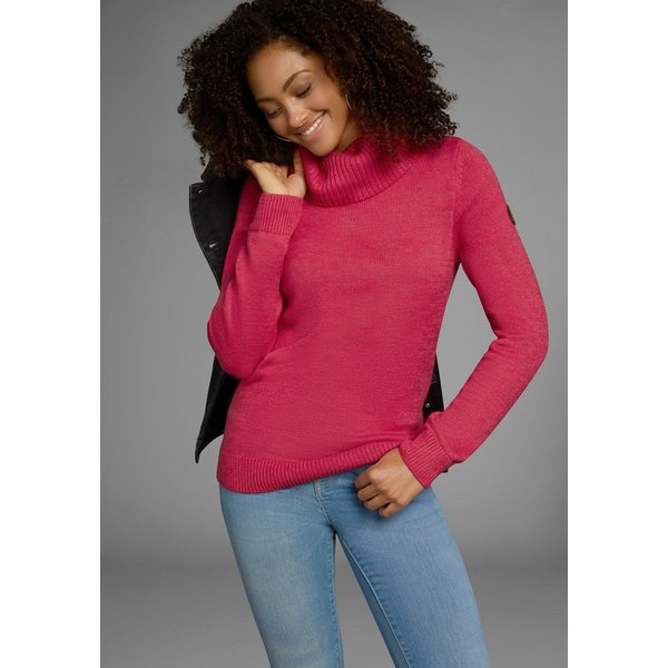 KangaROOS Rollkragenpullover mit Schalkragen, Langarm, Warm & Kuschelig