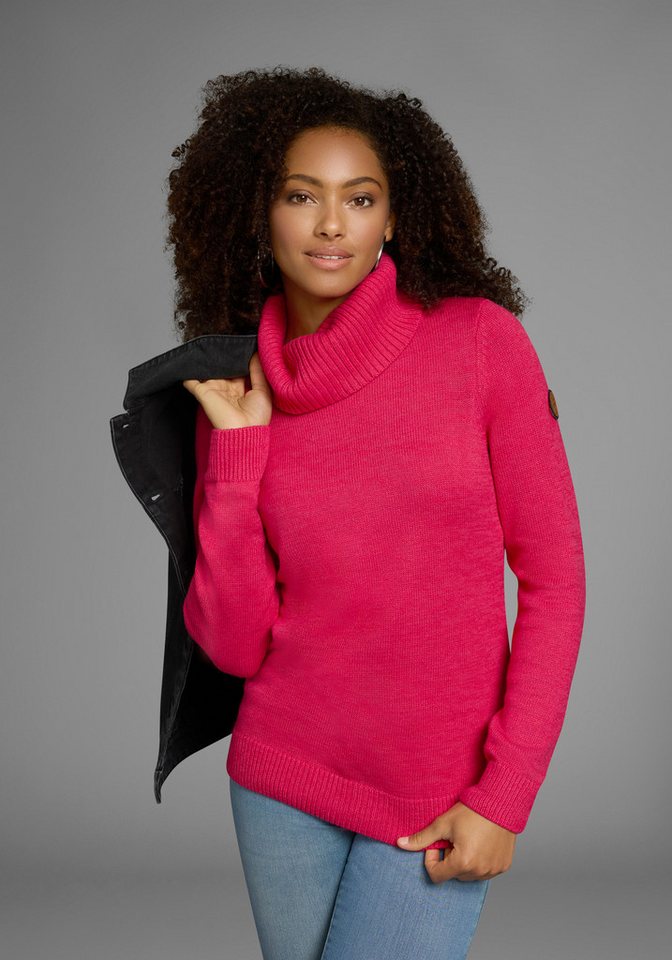 KangaROOS Rollkragenpullover mit Schalkragen, Langarm, Warm & Kuschelig – Bild 2 von 5