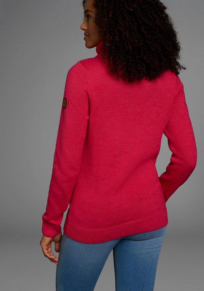 KangaROOS Rollkragenpullover mit Schalkragen, Langarm, Warm & Kuschelig – Bild 4 von 5
