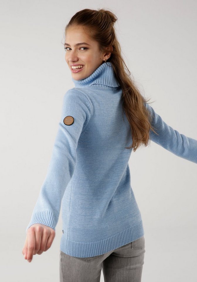 KangaROOS Rollkragenpullover mit Schalkragen, Langarm, Warm & Kuschelig – Bild 2 von 5